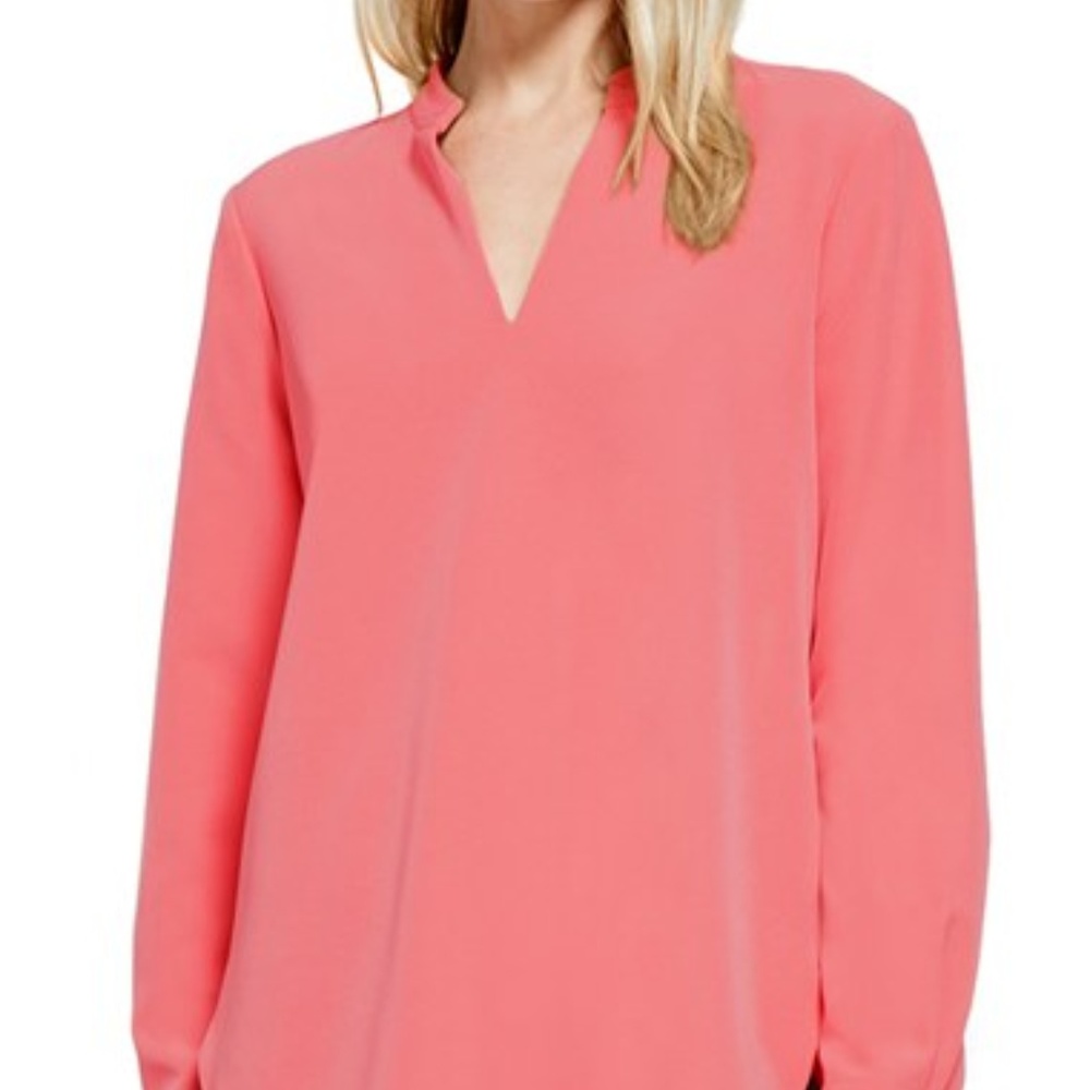 Vince Camuto Back Seam Mandarin Collar Tunic
